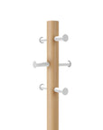 Umbra Pillar Stool Coat Stand - White/Oak