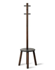 Umbra Pillar Stool Coat Rack - Walnut