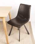 Waihi dining chair in dark brown