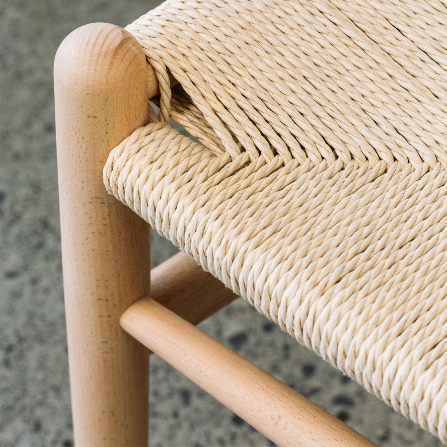Wishbone dining chair in beech Stacks Furniture Wellington