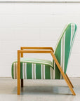 Mogambo armchair in regatta stripe clover