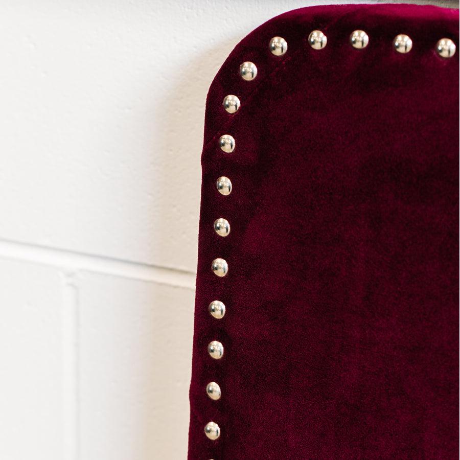 Superking Headboard in plush beetroot