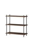 Moebe Shelving System - Low Walnut