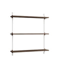 Moebe Wall 3 Shelf System - Walnut