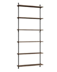 Moebe Wall Tall Shelf System - Walnut