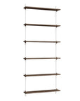 Moebe Wall Tall Shelf System - Walnut