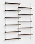 Moebe Wall, Tall Shelving System-Walnut