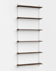 Moebe Wall Tall Shelf System - Walnut