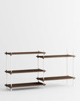 Moebe Shelving System - Low Walnut