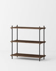 Moebe Shelving System - Low Walnut