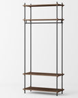 Moebe Shelving System Walnut - Wardrobe