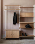 Moebe Shelving System - 850 mm Leg Set - White - Stacks Furniture Store