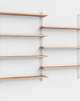 Moebe Wall Double Bay Shelving System - Oak B