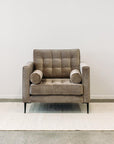 Monterey armchair in cleo truffle