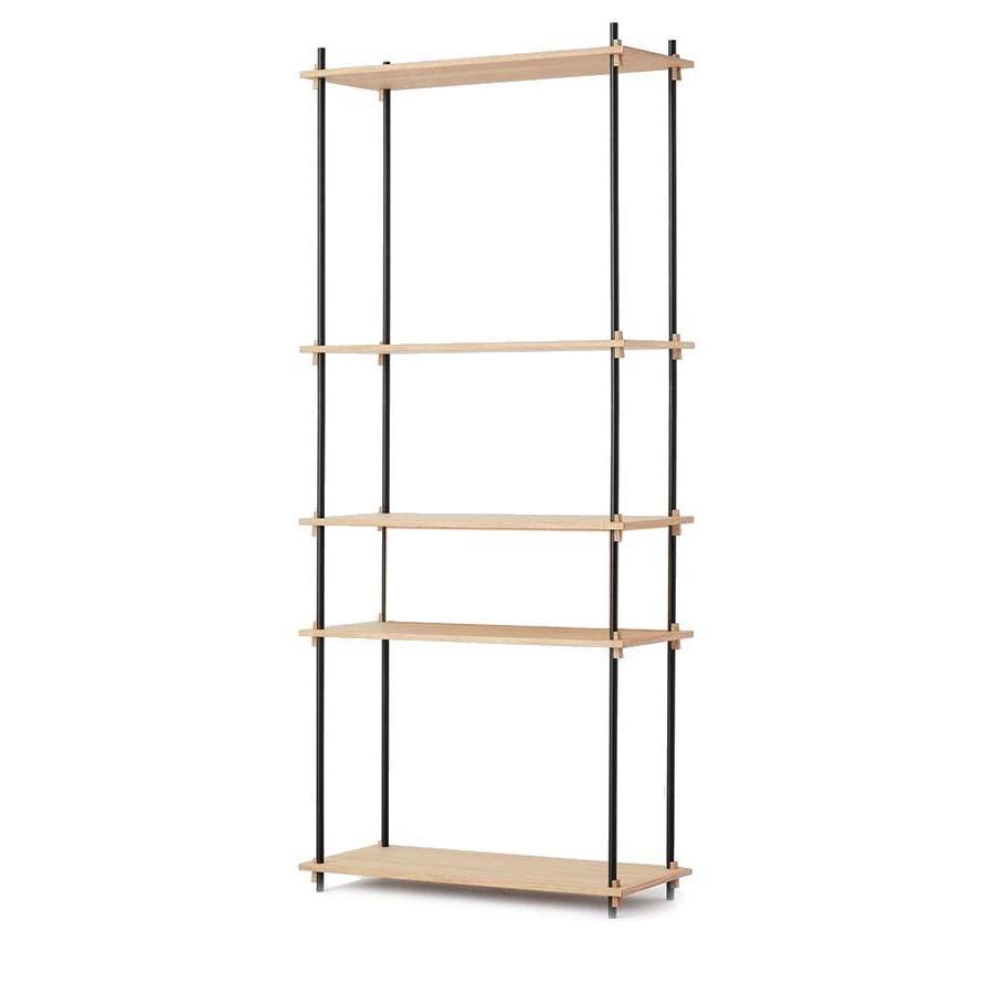 Moebe shelving oak tall system