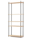 Moebe shelving oak tall system