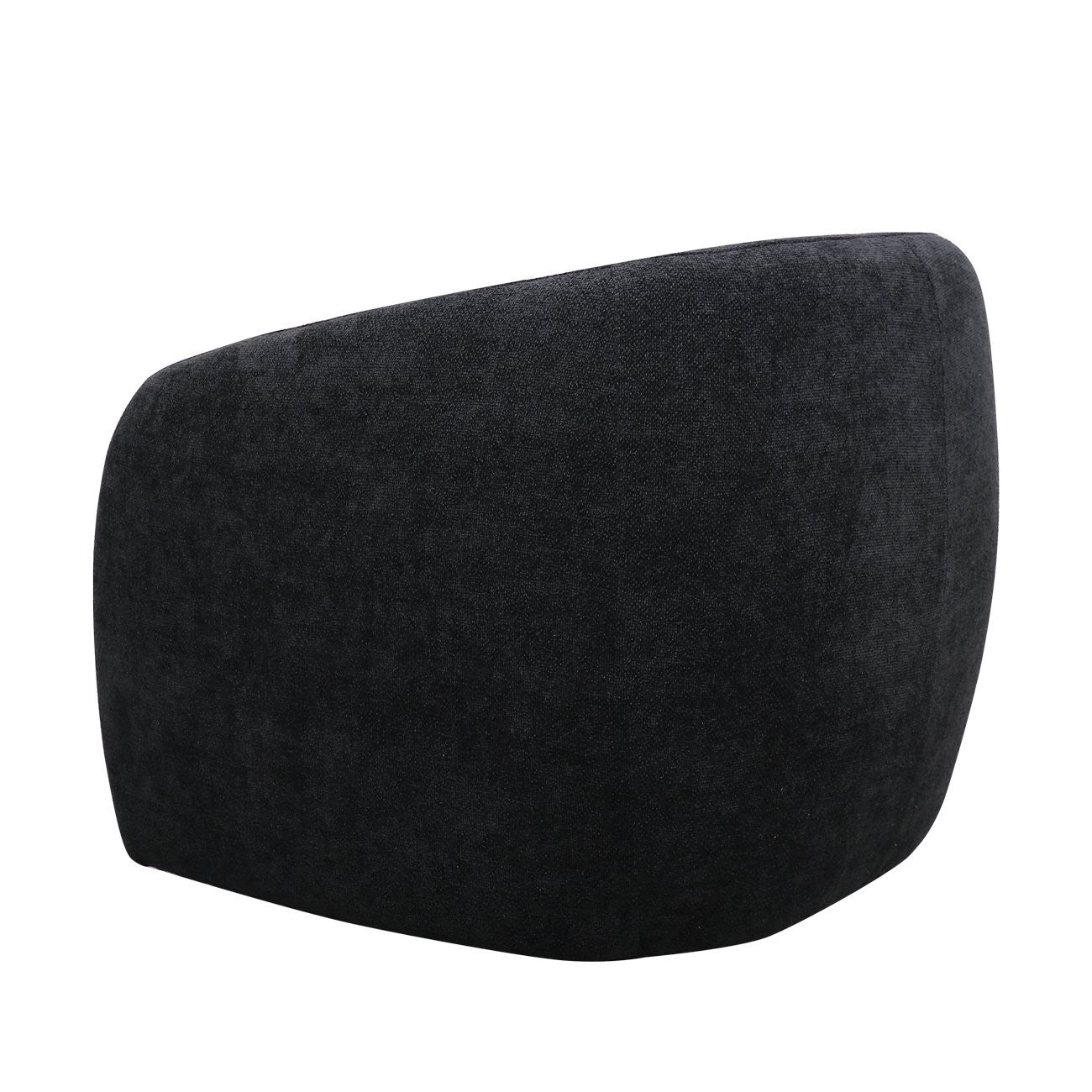 krona swivel armchair in black
