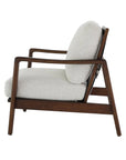 Yukon armchair in pUmice & walnut 