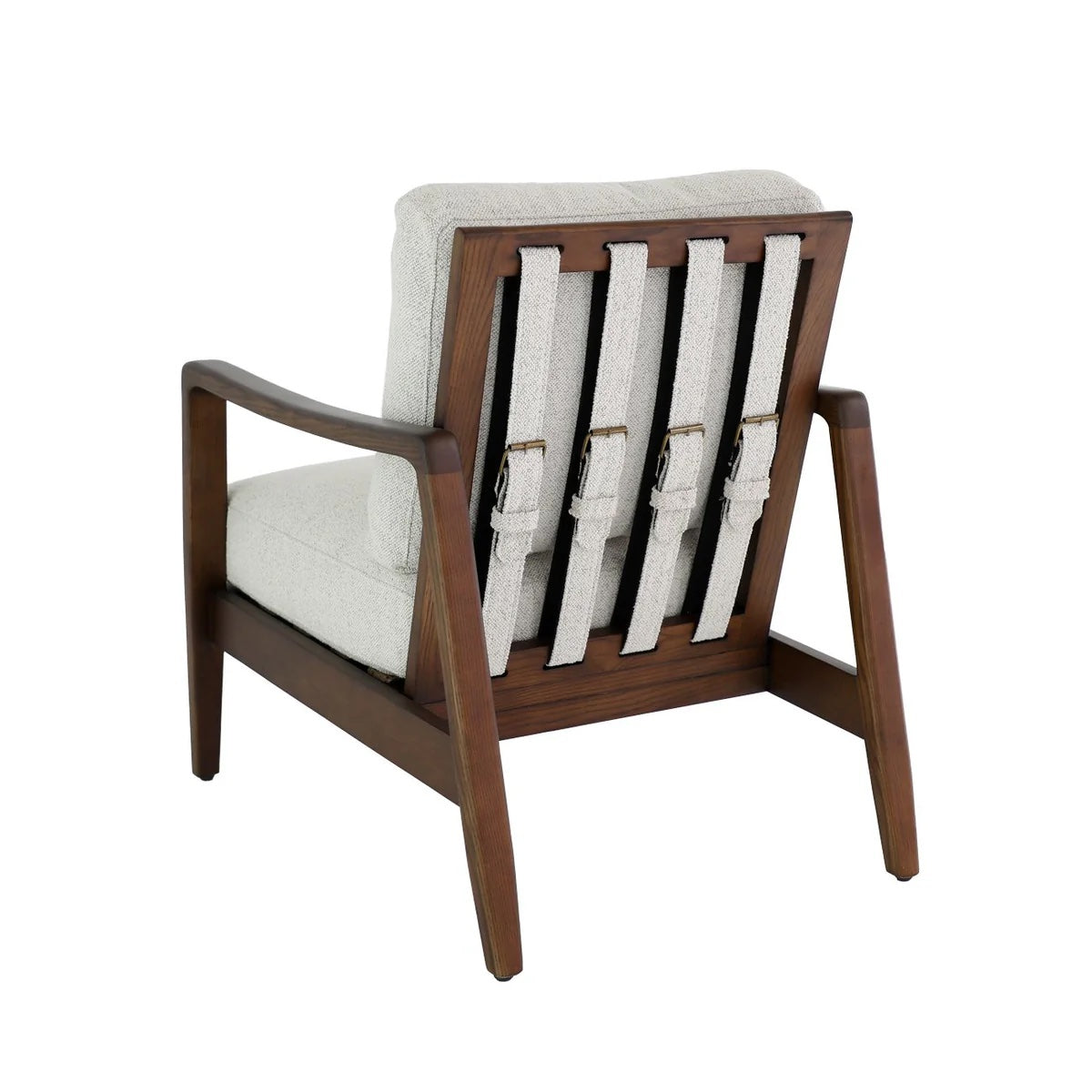 Yukon armchair in pUmice &amp; walnut 