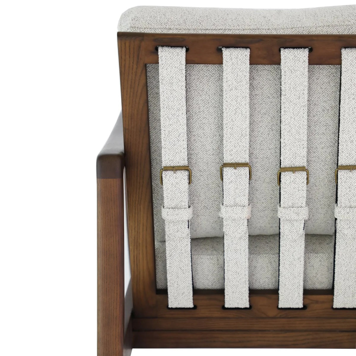 Yukon armchair in pUmice &amp; walnut 