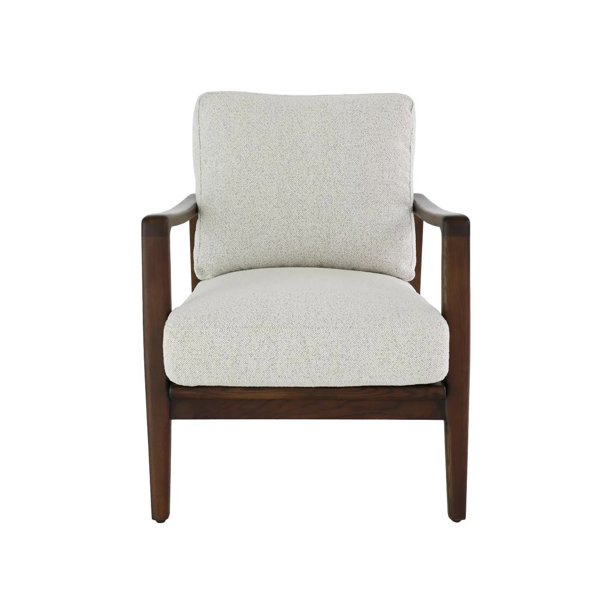 Yukon armchair in pUmice &amp; walnut 