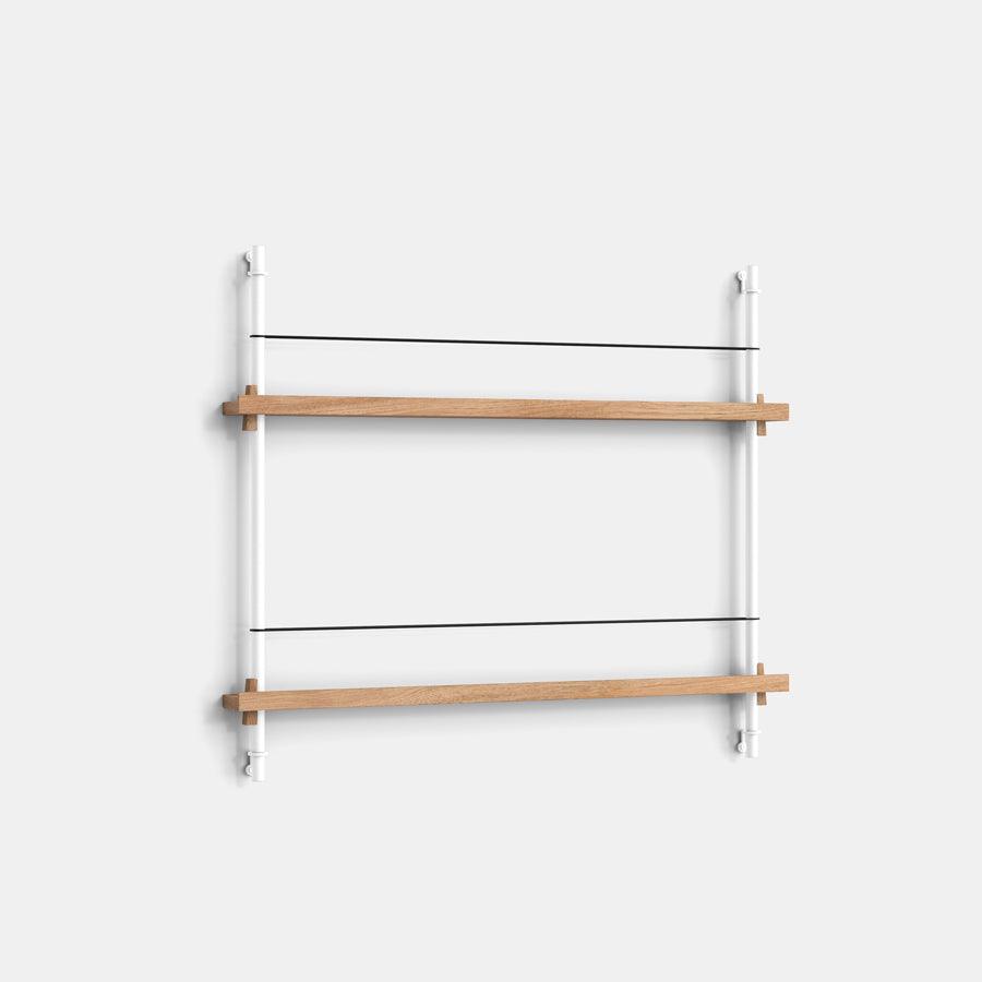 Moebe Magazine 2 Shelf System - Oak