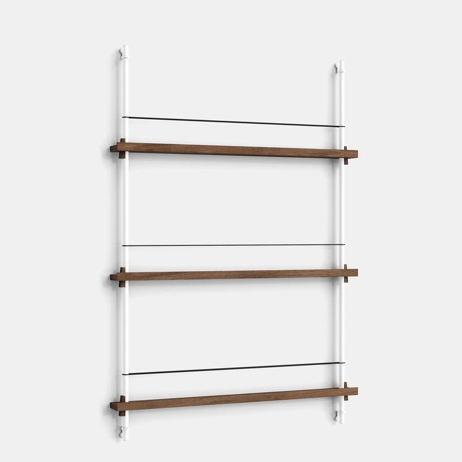 Moebe Magazine 3 Shelf System - Walnut 