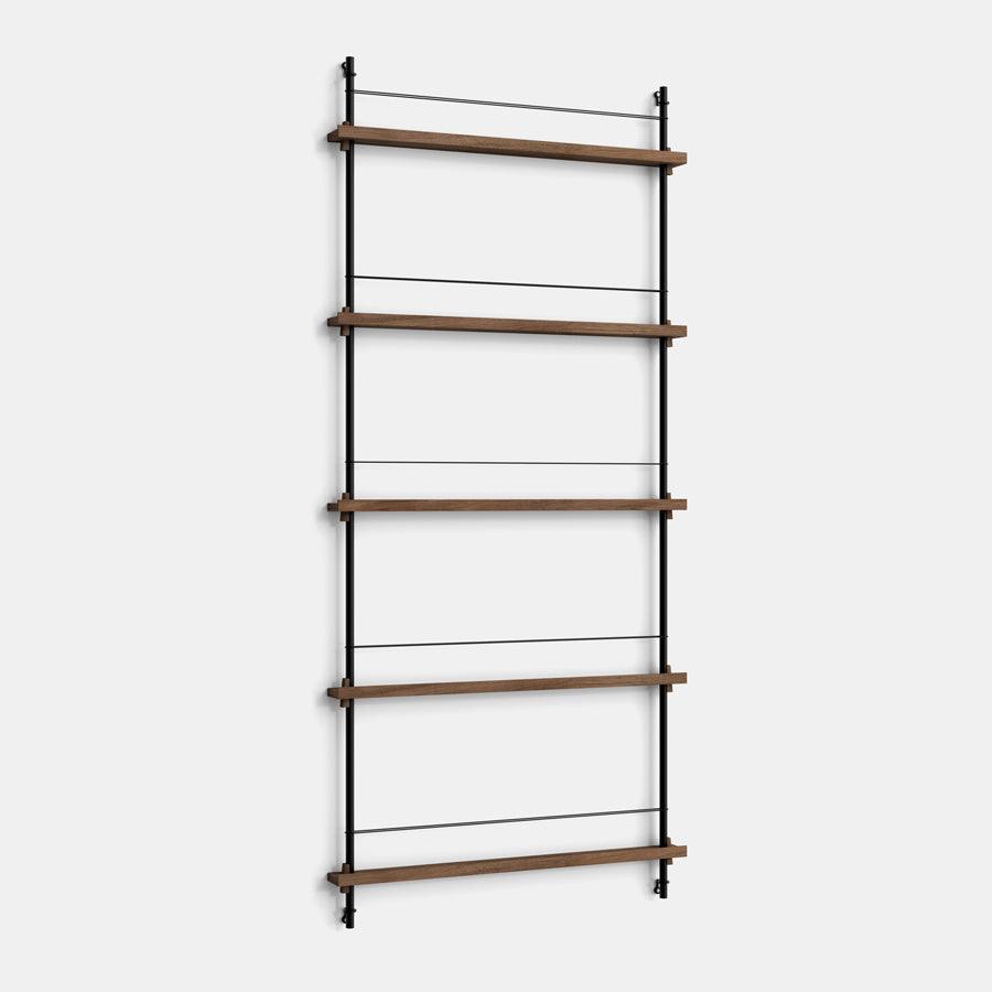 Moebe Magazine 5 Shelf System - Walnut A