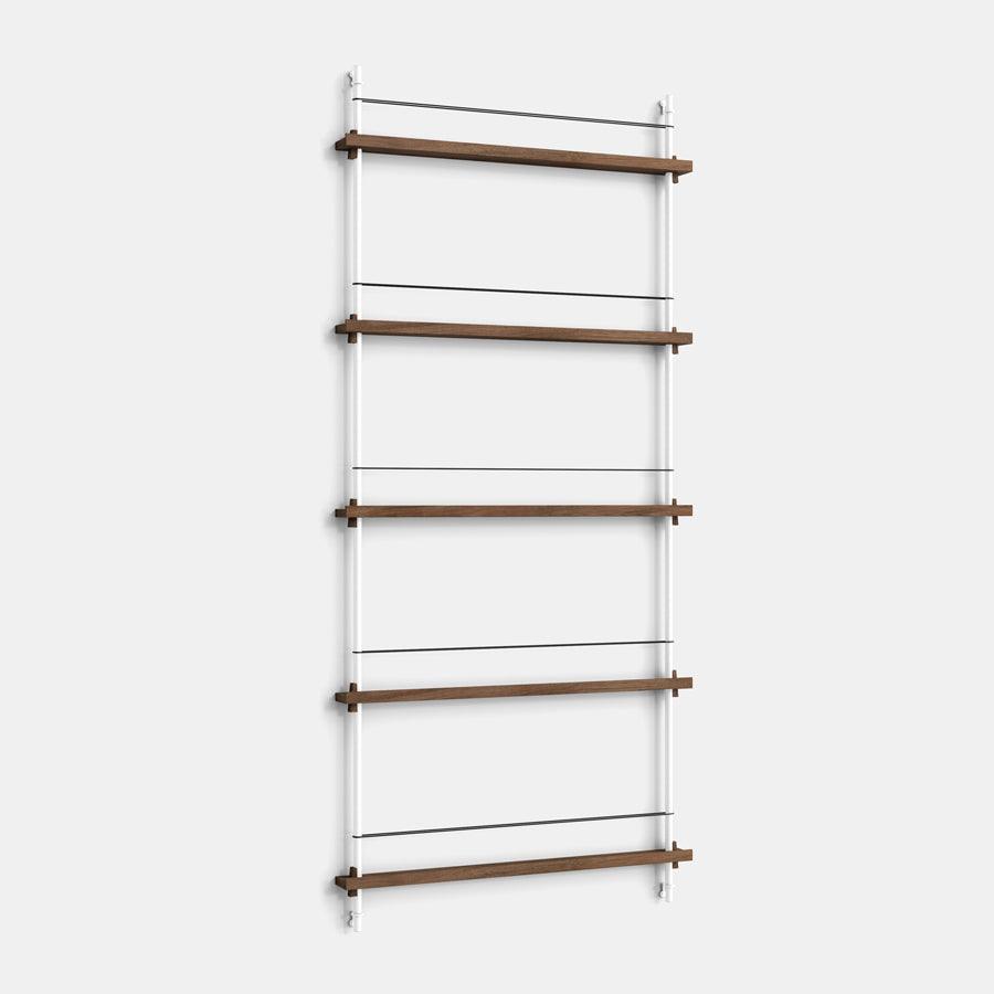 Moebe Magazine 5 Shelf System - Walnut B