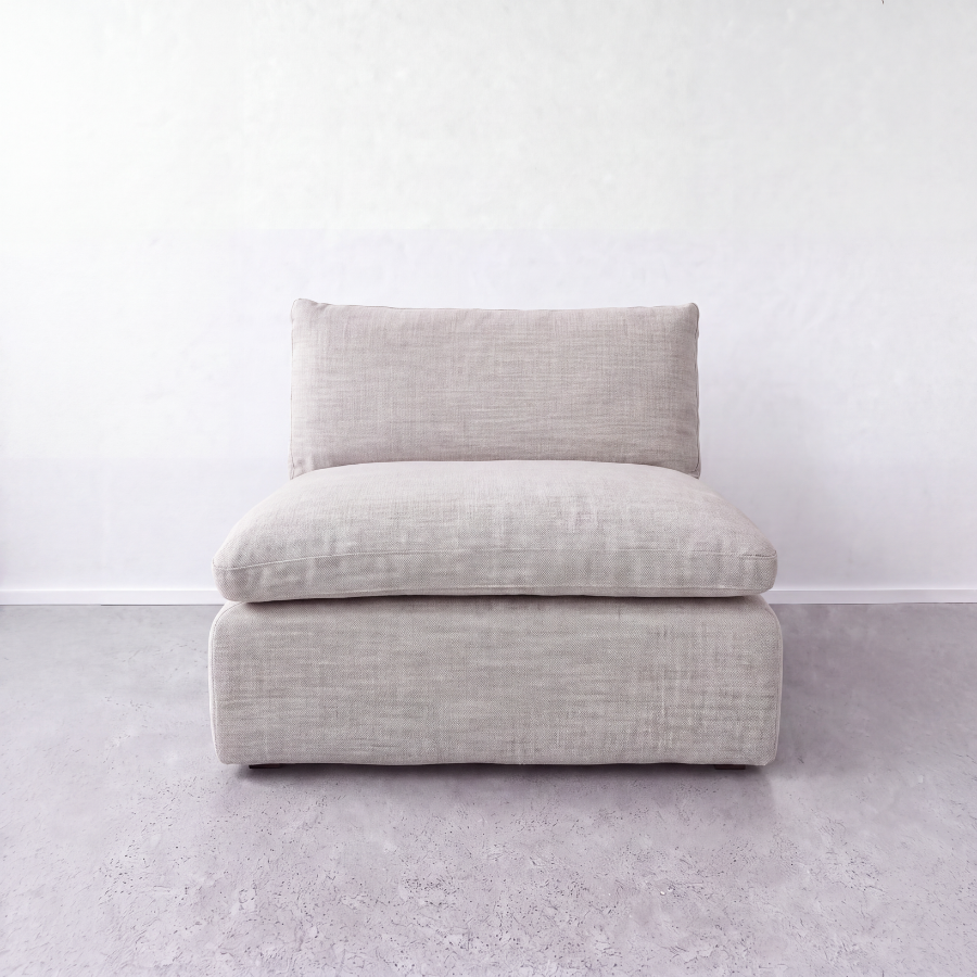 MORIYAMA armless module | limestone