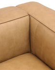 leather sofa in camel Italian leather