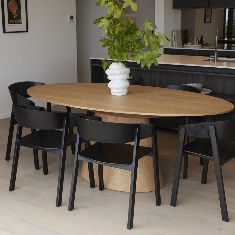 Alice Oval dining table in oak