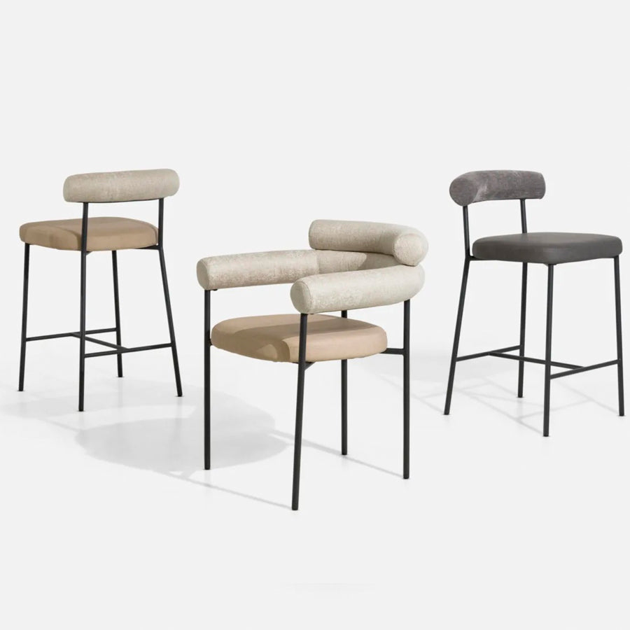 Alita barstool in grey