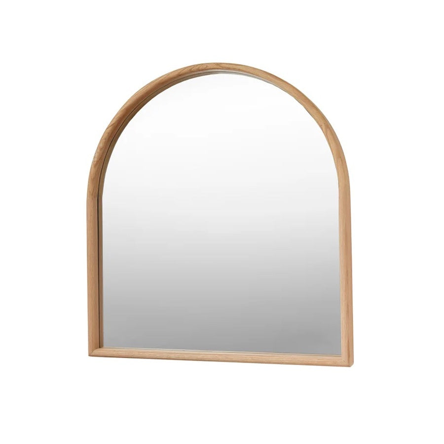 Alva half mirror in natural oak