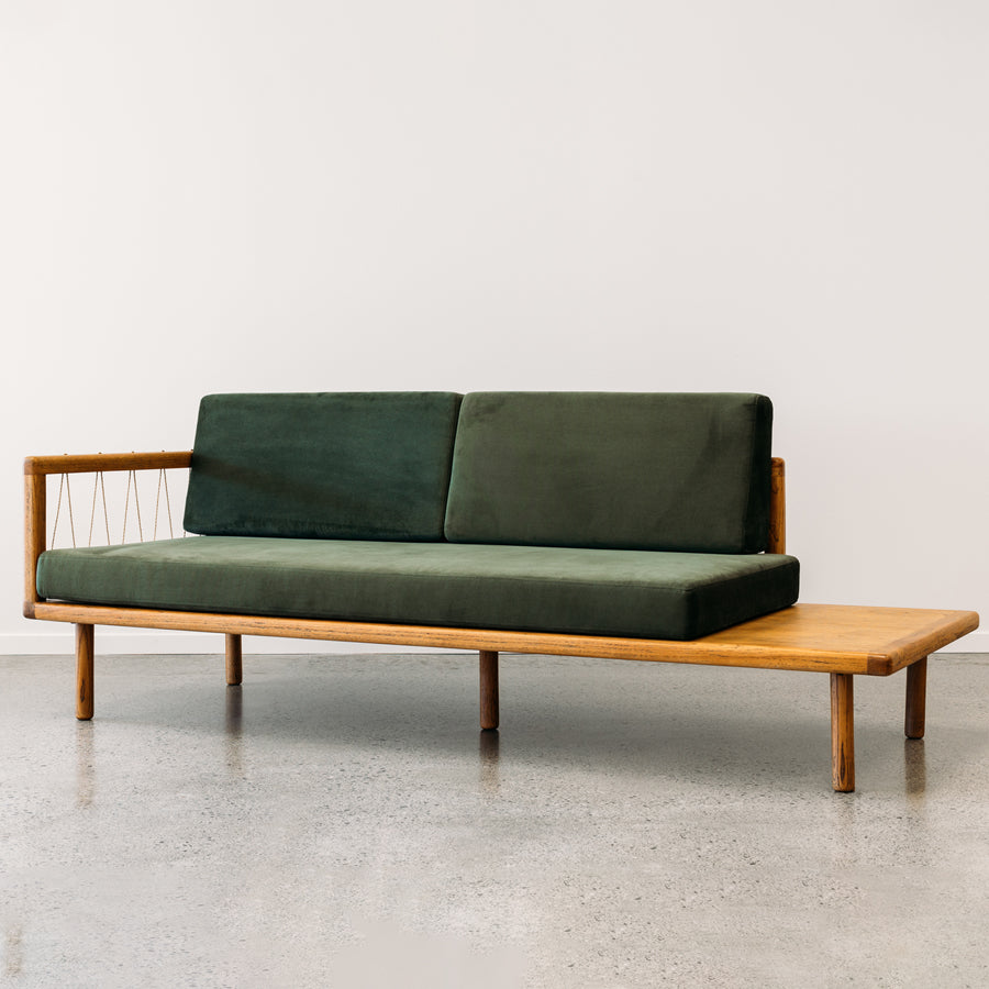 Queen daybed in forest green