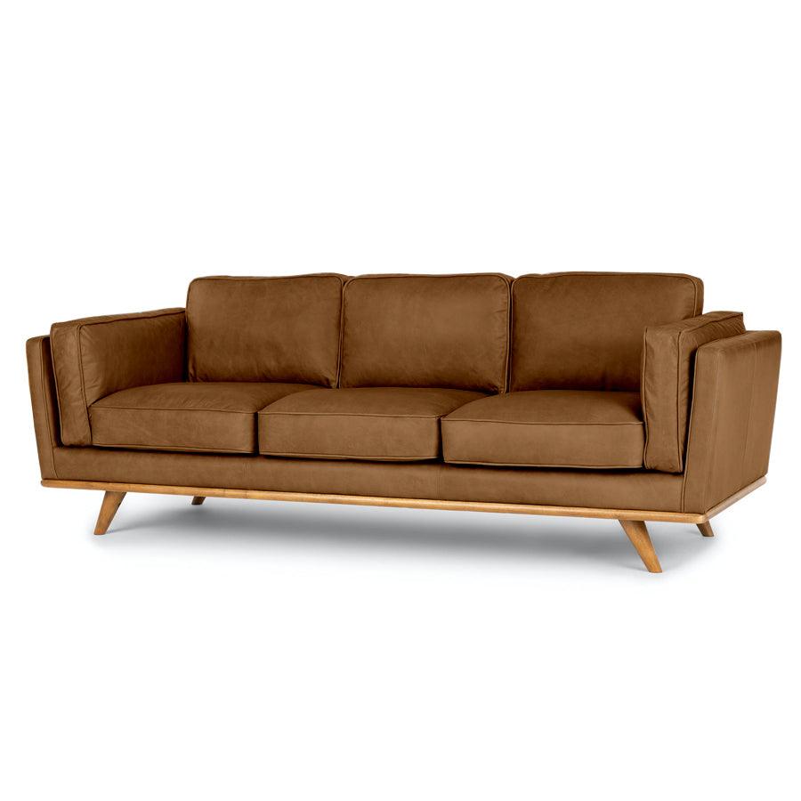 Aria Leather 3 Seat Sofa - Matisse Caramel
