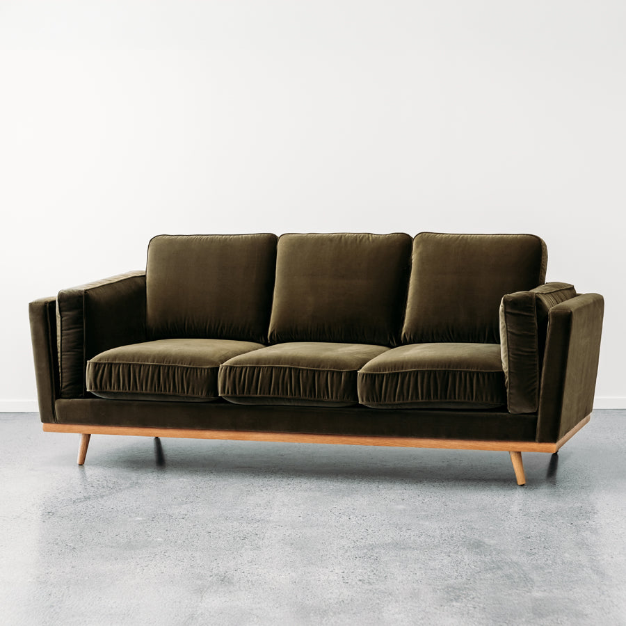 Aria 3 Seat Sofa - Cypress Cotton Velvet