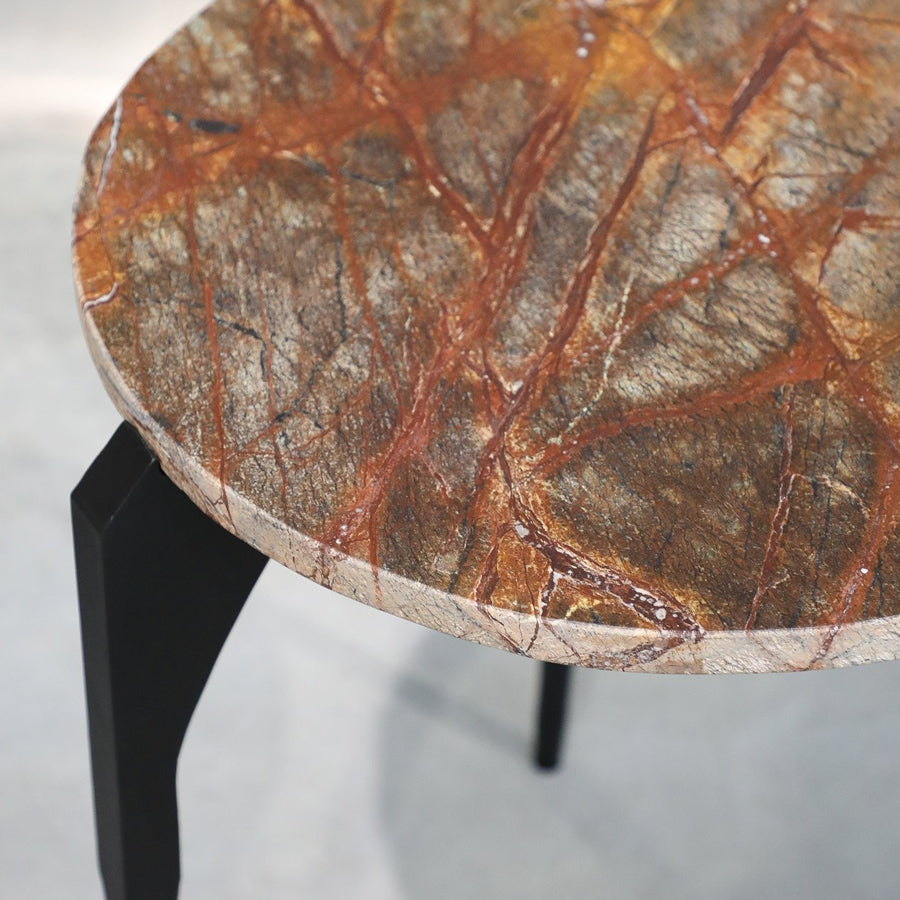 Ariana marble side table forest floor