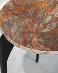 Ariana marble side table forest floor