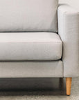 Tango modular sofa with reversible ottoman in felix smoke

