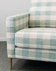 Chanel sofa in arlington duckegg