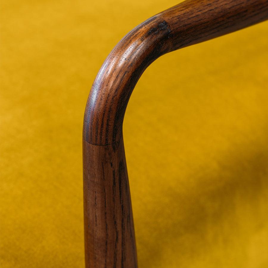 Aston Armchair - Gold Cotton Velvet