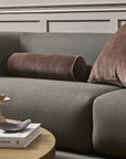 Edward bolster cushion in chocolate