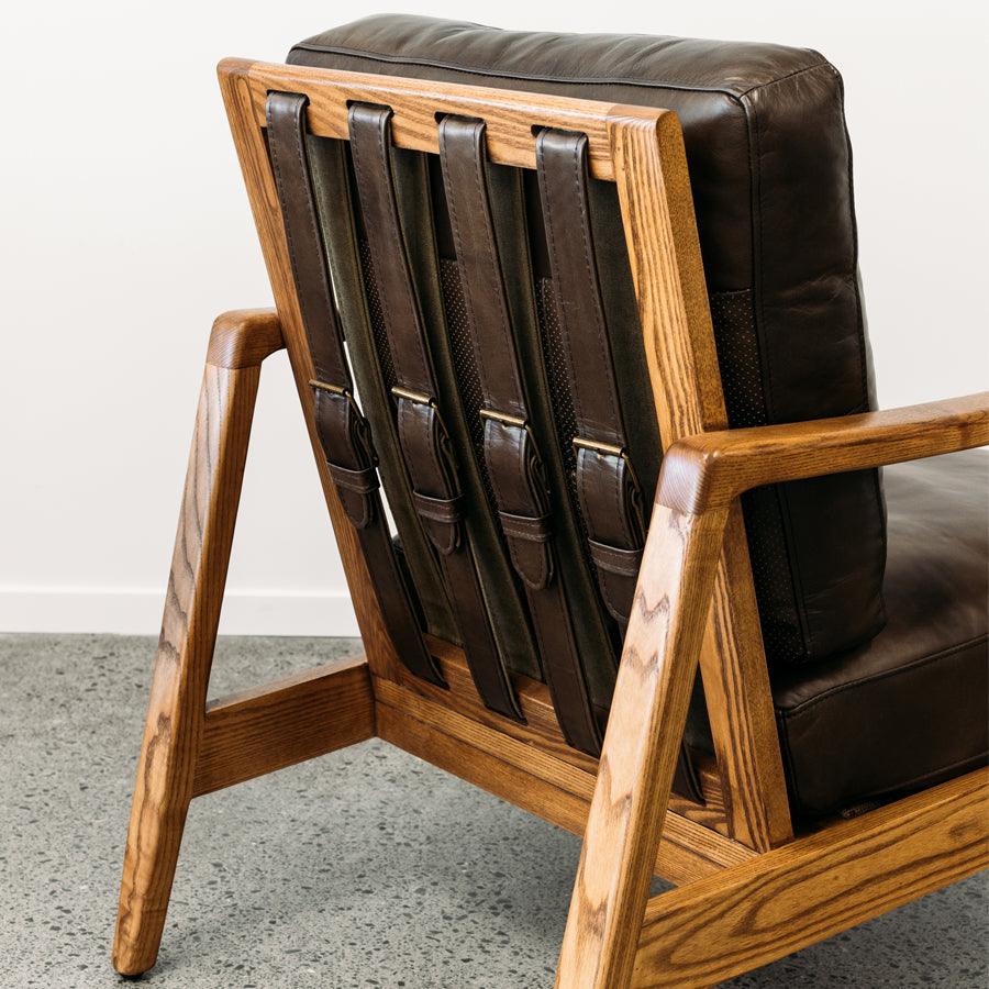 Yukon Leather Armchair - brown