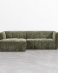 STELLA 2 seat sofa & chaise | Moss