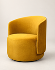 Estelle swivel armchair | Mustard