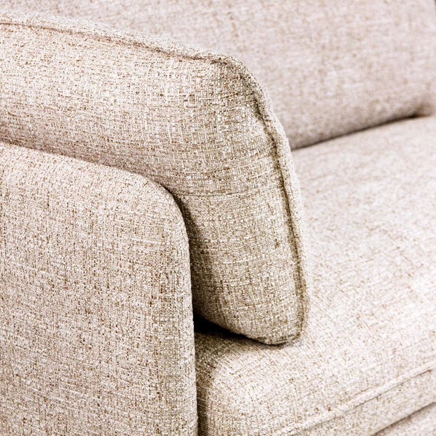 Clara sofa in beige fabric 
