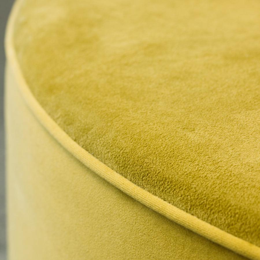 Large round ottoman in plush olive | Stacks Furniture |Wellington ...