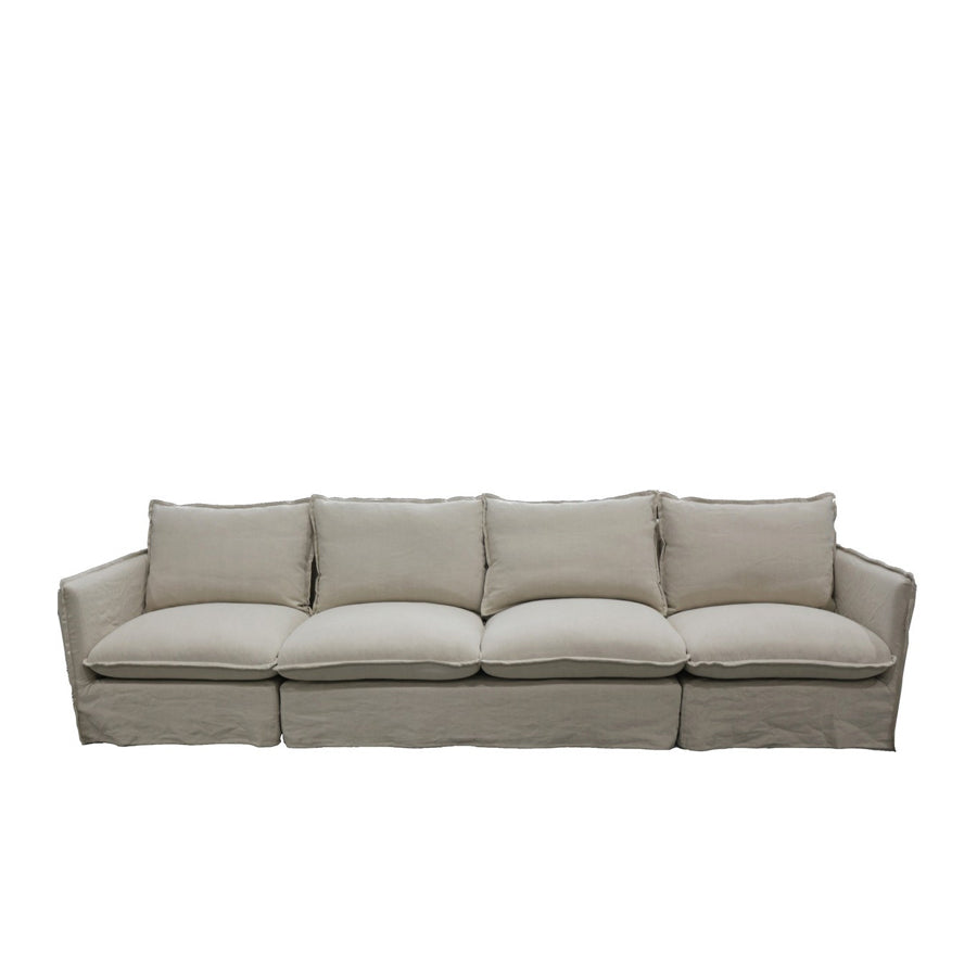 Miami modular sofa in salt &amp; pepper - Single seat