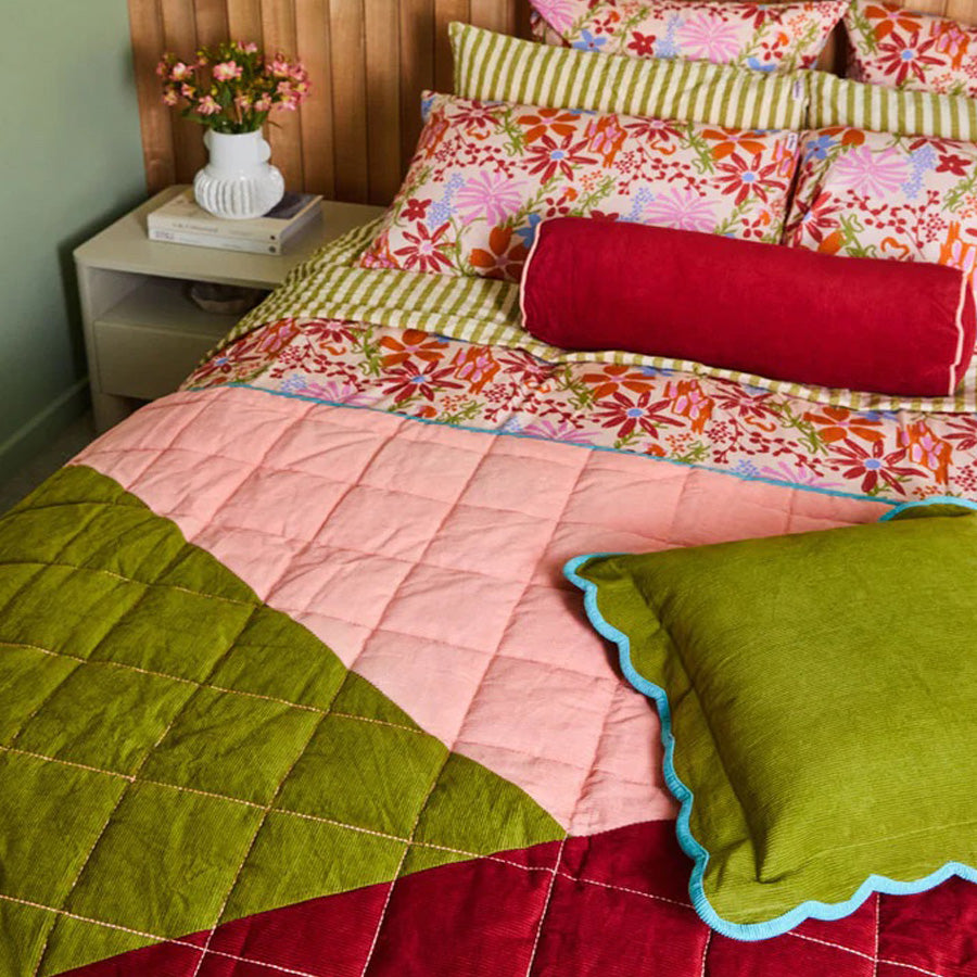Corduroy Quilted Throw